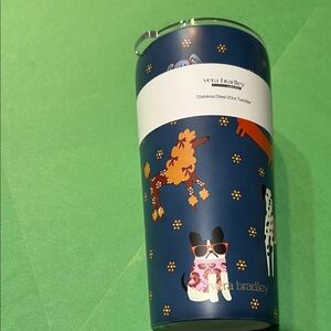 Vera Bradley Bark Park 20oz Double Walled Stainless Steel Tumbler